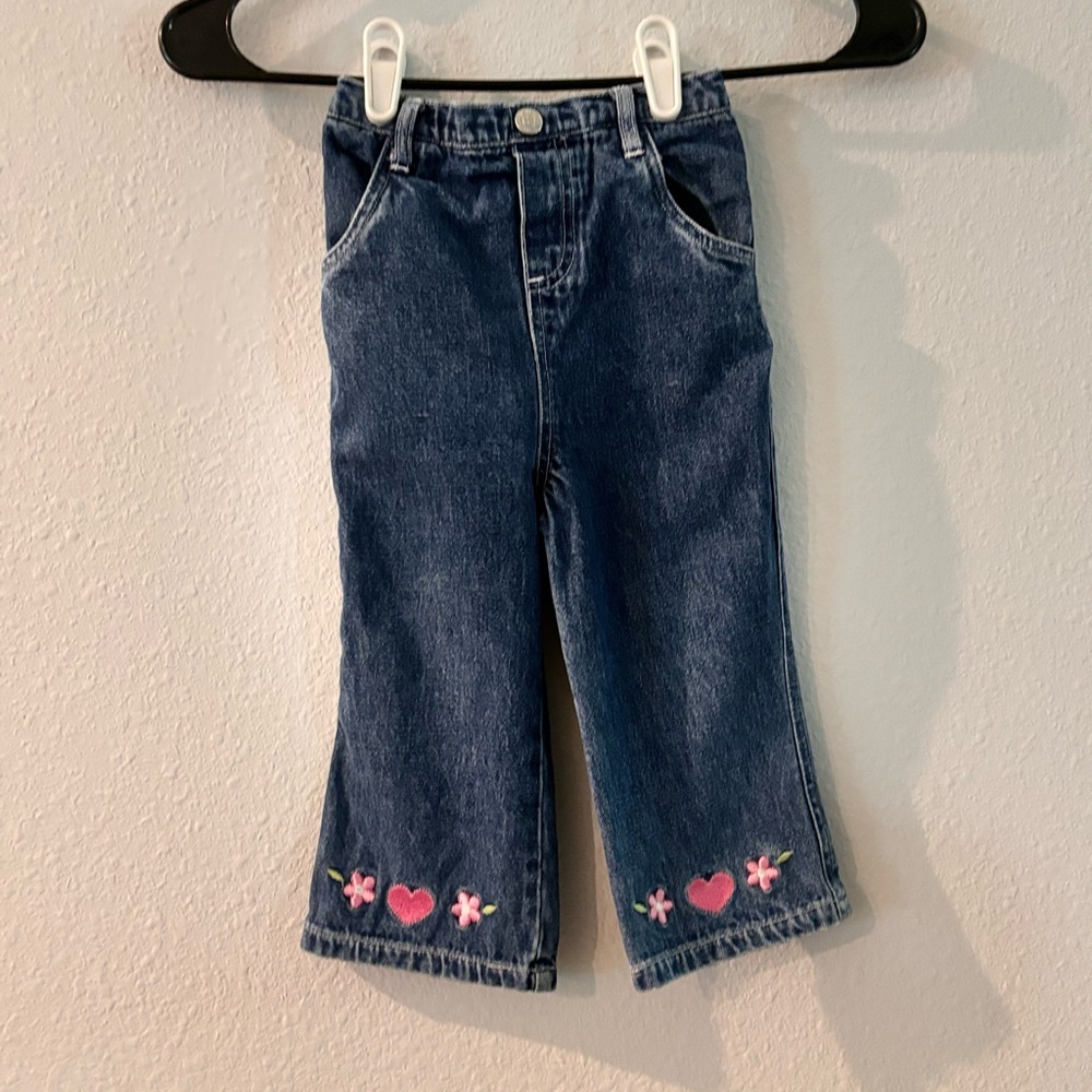 Embellished 18Mon denim jeans with embroidery ❤️